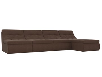Большой модульный диван Холидей, Коричневый (рогожка) в Махачкале