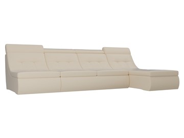 Модульный раскладной диван Холидей люкс, Бежевый (экокожа) в Махачкале
