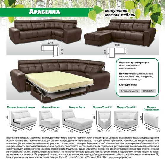Модульный диван Арабелла в Махачкале - изображение 5
