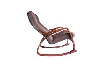 Кресло-качалка Гранд, замша шоколад в Махачкале - предосмотр 1