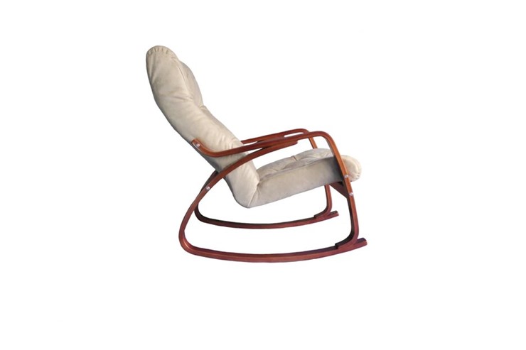 Кресло-качалка Гранд, замша крем в Махачкале - изображение 1