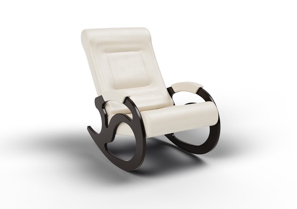 Кресло-качалка Вилла, экокожа крем 11-К-КР в Махачкале - изображение