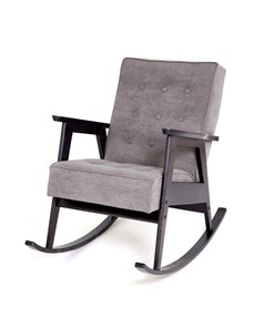 Кресло-качалка Ретро (венге / RS 15 - темно-серый) в Махачкале