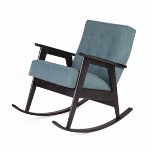 Кресло-качалка Ретро (венге / RS 29 - бирюзовый) в Махачкале