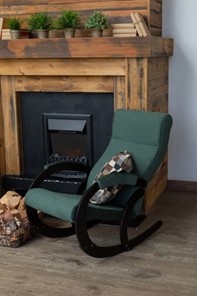 Кресло-качалка в гостиную Корсика, ткань Amigo Green 34-Т-AG в Махачкале - предосмотр 7