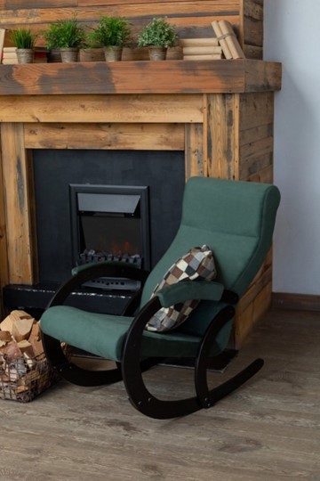 Кресло-качалка в гостиную Корсика, ткань Amigo Green 34-Т-AG в Махачкале - изображение 7