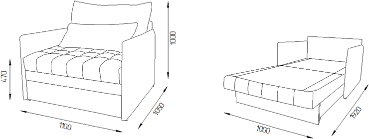 Кресло-кровать Дакота 110 (ППУ) в Махачкале - изображение 11