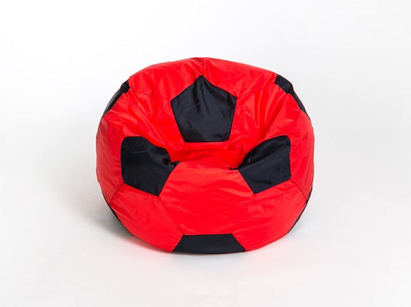 Кресло-мешок Мяч большой, красно-черный в Махачкале - изображение