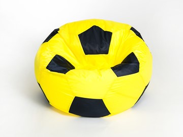 Кресло-мешок Мяч большой, желто-черный в Махачкале