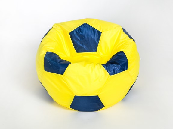 Кресло-мешок Мяч малый, желто-синий в Махачкале - изображение
