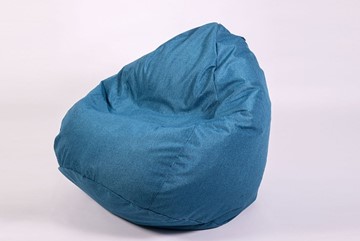 Кресло-мешок Юниор, рогожка синий в Махачкале