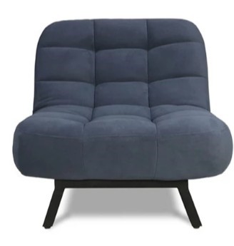 Мягкое кресло Абри опора металл (синий) в Махачкале - изображение 1