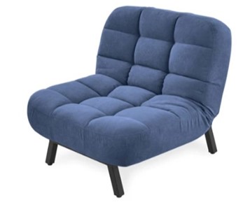 Мягкое кресло Абри опора металл (синий) в Махачкале - предосмотр 2