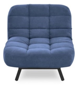 Мягкое кресло Абри опора металл (синий) в Махачкале - изображение
