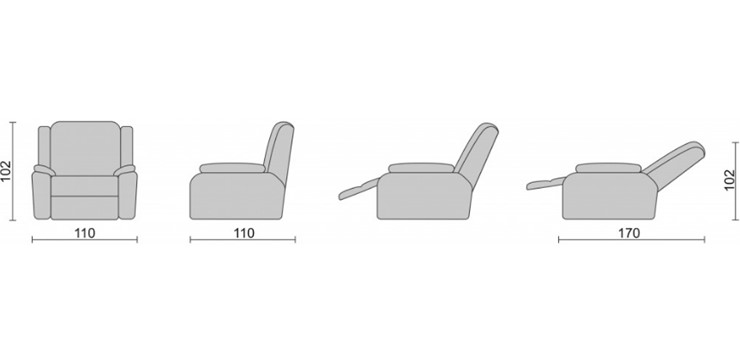 Кресло-трансформер Recliner (электро) в Махачкале - изображение 3