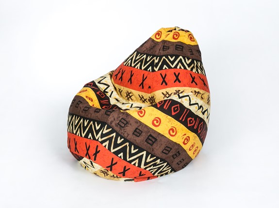 Кресло-мешок Груша среднее, жаккард, африкан в Махачкале - изображение