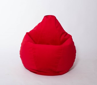 Кресло-мешок Груша большое, велюр однотон, красное в Махачкале - предосмотр 2