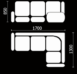 Диван кухонный Нео КМ-01 (168х128 см.) в Махачкале - предосмотр 3