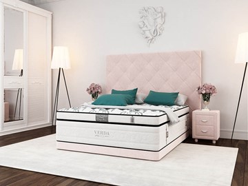 Кровать Style Compact/Basement 180х200, Флок (Велсофт Винтажный розовый) в Махачкале