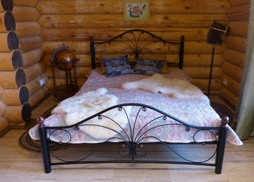 Кровать в спальню Фортуна 2, 1600, черный/черный в Махачкале