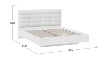 Двуспальная кровать Агата тип 1 (Белый) в Махачкале - предосмотр 2