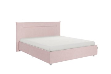 Кровать двуспальная Альба 1.6, нежно-розовый (велюр) в Махачкале