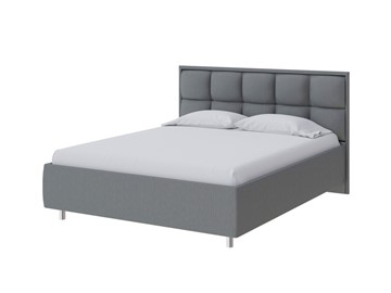 Кровать спальная Chessy 160х200, Рогожка (Savana Grey (серый)) в Махачкале
