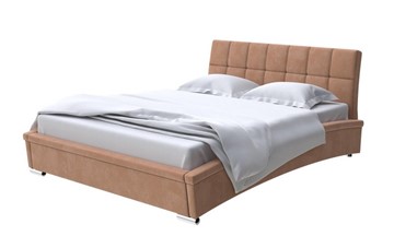 Спальная кровать Corso-1L 140x200, Микровелюр (Manhattan Брауни) в Махачкале