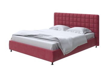 Двуспальная кровать Corso-3 140x200, Микровелюр (Manhattan Гранатовый) в Махачкале