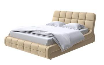 Кровать спальная Corso-6 140x200, Экокожа (Золотой перламутр) в Махачкале