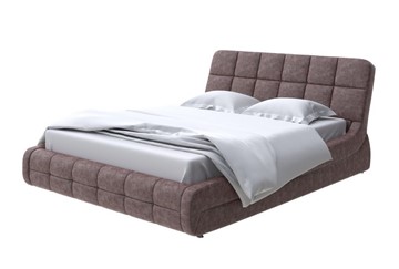 Спальная кровать Corso-6 200х200, Флок (Бентлей Кофейный) в Махачкале
