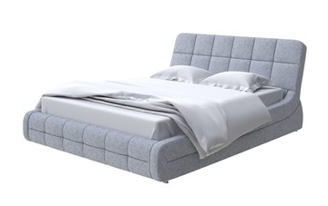 Спальная кровать Corso-6 200х200, Рогожка (Levis 83 Светло-Серый) в Махачкале