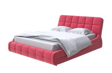 Кровать 2-спальная Corso-6 200х200, Велюр (Forest 13 Красный) в Махачкале