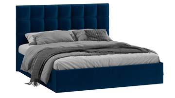 Кровать двуспальная Эмбер тип 1 (Велюр Confetti Blue) в Махачкале