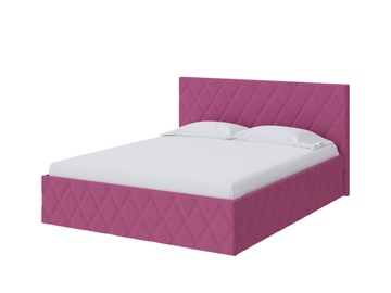 Двуспальная кровать Fresco 140х200, Рогожка (Savana Berry (фиолетовый)) в Махачкале