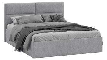 Кровать спальная Глосс Тип 1 (Микровелюр Wellmart Silver) в Махачкале