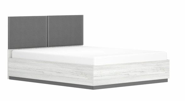 Кровать с подъемным механизмом двуспальная Винтер-16, винтерберг/темно-серый/спейс графит в Махачкале - изображение