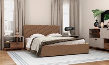 Двуспальная кровать Юта 160х200 (вариант 3) с основанием в Махачкале
