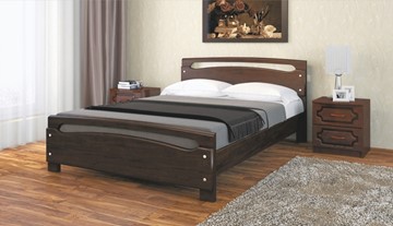 Спальная кровать Камелия-2 (Дуб Коньяк) 140х200 в Махачкале