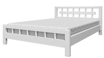 Кровать полутороспальная Натали-5 (Белый Античный) 140х200 в Махачкале