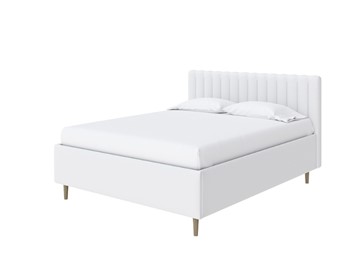 Кровать с бельевым ящиком Madison Lite 160x200, Экокожа (Белый) в Махачкале
