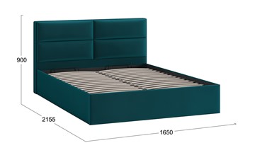 Кровать с механизмом двуспальная Глосс Тип 1 (Велюр Confetti Izumrud) в Махачкале - предосмотр 1