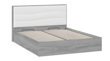 Кровать с механизмом 2-спальная Миранда тип 1 (Дуб Гамильтон/Белый глянец) в Махачкале - предосмотр 2