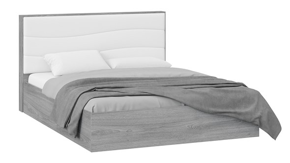 Кровать с механизмом 2-спальная Миранда тип 1 (Дуб Гамильтон/Белый глянец) в Махачкале - изображение