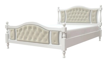 Кровать 1.5-спальная Жасмин (Белый античный) 140х200 в Махачкале