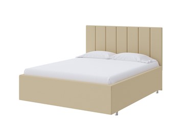 Кровать 1-спальная Modern Large 90х200, Экокожа (Бежевый) в Махачкале