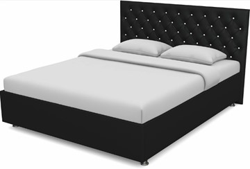 Двуспальная кровать Флоренция-А 1600 с основанием (Nitro Black) в Махачкале