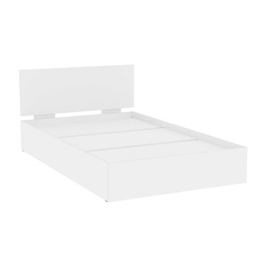 Кровать полутороспальная Алиса (L10) Белый, с основанием в Махачкале