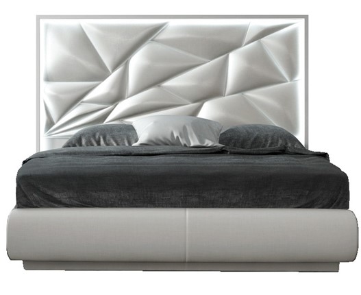 Кровать 1.5-спальная FRANCO KIU 1242 с LED подсветкой изголовья (160х200) в Махачкале - изображение