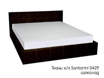 Кровать полуторная Грета 140х200 (шоколад) с основанием в Махачкале
